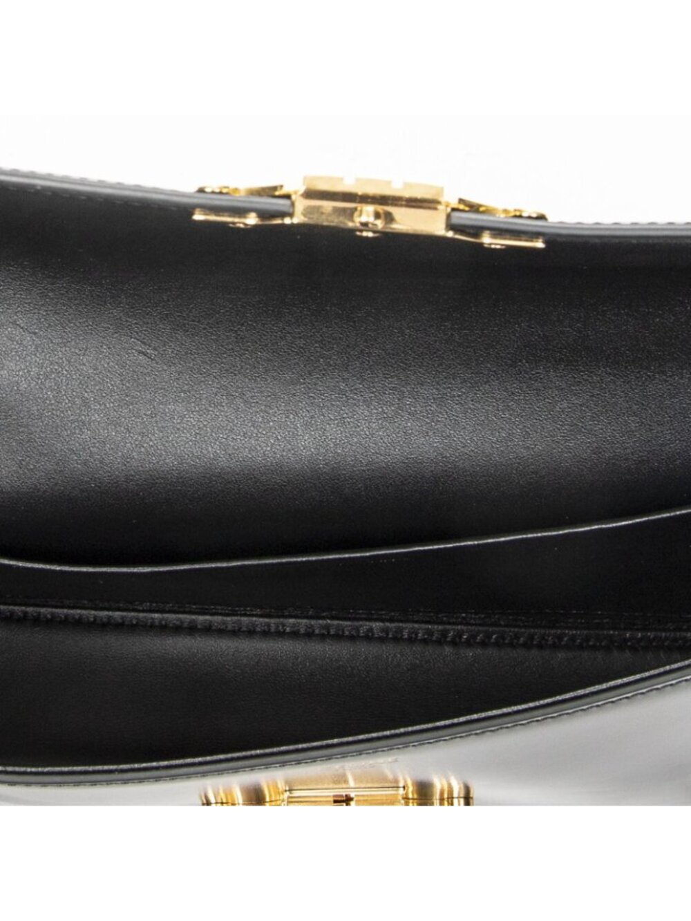 Celine Claude Chain Black Smooth Calfskin Messenger - Picture 9 of 10